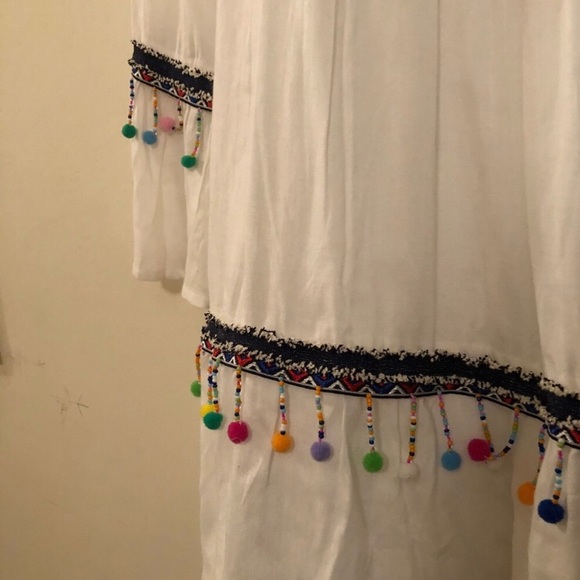 RAGA Coconut Cover Pom Pom Tassel Short Dress - Picture 8 of 8